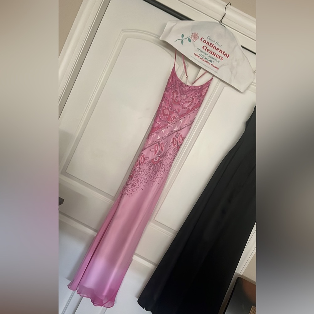 Pink beaded gown